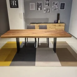 Tavolo rettangolare in legno Sky-natura extra natural sides di Riva 1920 in Offerta Outlet