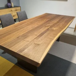 Tavolo rettangolare in legno Sky-natura extra natural sides di Riva 1920 in Offerta Outlet