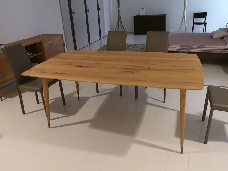 Tavolo rettangolare in legno Coco' di Callesella in Offerta Outlet