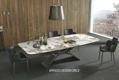 Tavolo rettangolare in vetro Sail di Sedit in Offerta Outlet