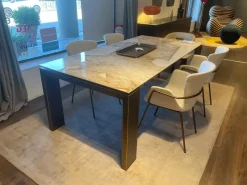 Tavolo rettangolare Tavolo 200x100 in gres atlantis  di Riflessi a prezzo riservato