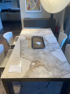 Tavolo rettangolare Tavolo 200x100 in gres atlantis  di Riflessi a prezzo riservato