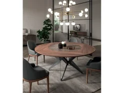 Tavolo rotondo Dna Ozzio in legno, prezzo scontato!