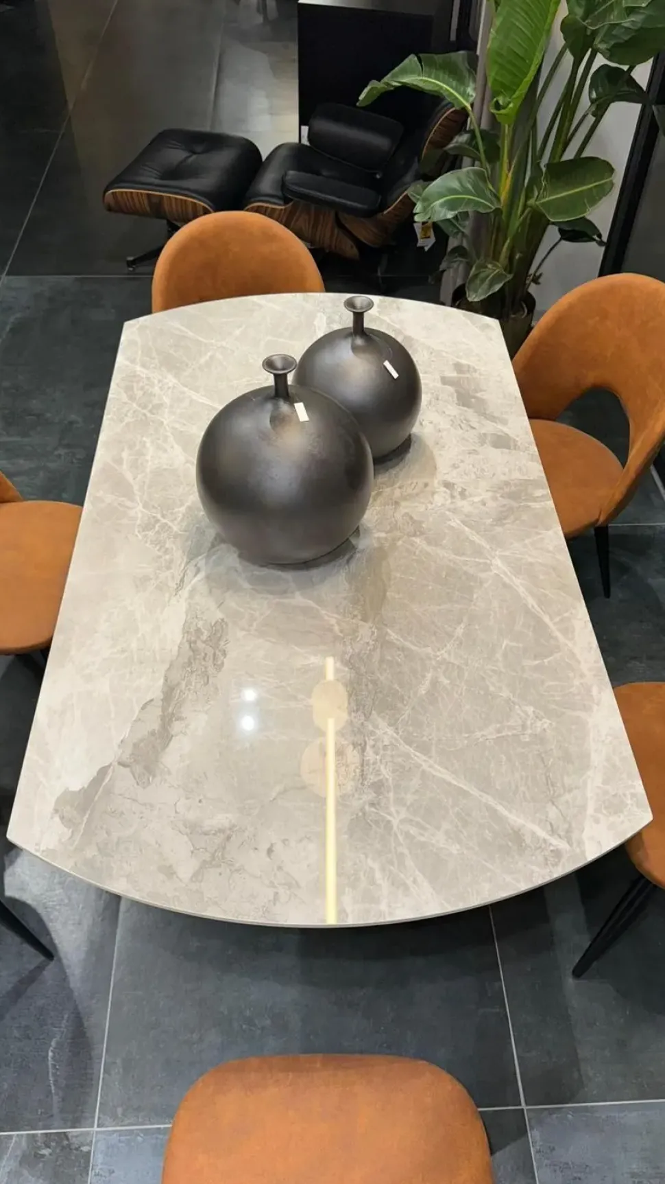 Tavolo rotondo in ceramica Tay di Target point in Offerta Outlet