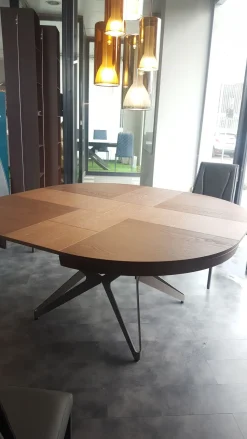 Tavolo rotondo in legno Big round di Ozzio in Offerta Outlet