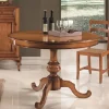 Tavolo rotondo in legno English round Lion's in Offerta Outlet