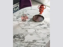 Tavolo rotondo in marmo Barone Bontempi in Offerta Outlet