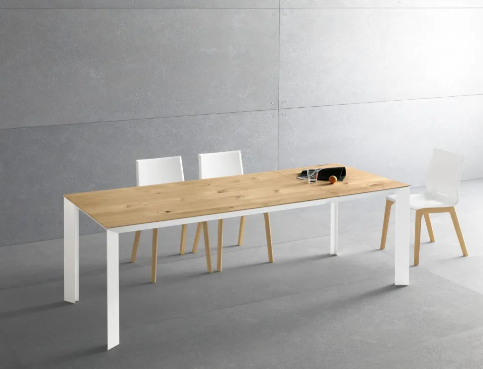 Tavolo Rovere e bianco Artigianale a prezzo ribassato