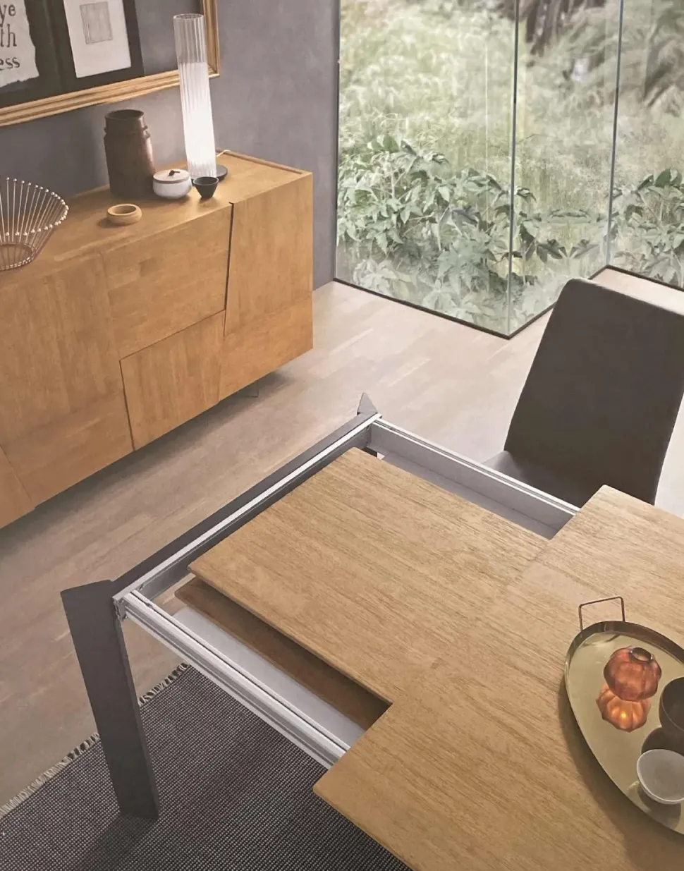 Tavolo Sharp Fgf mobili in legno Rettangolare allungabile