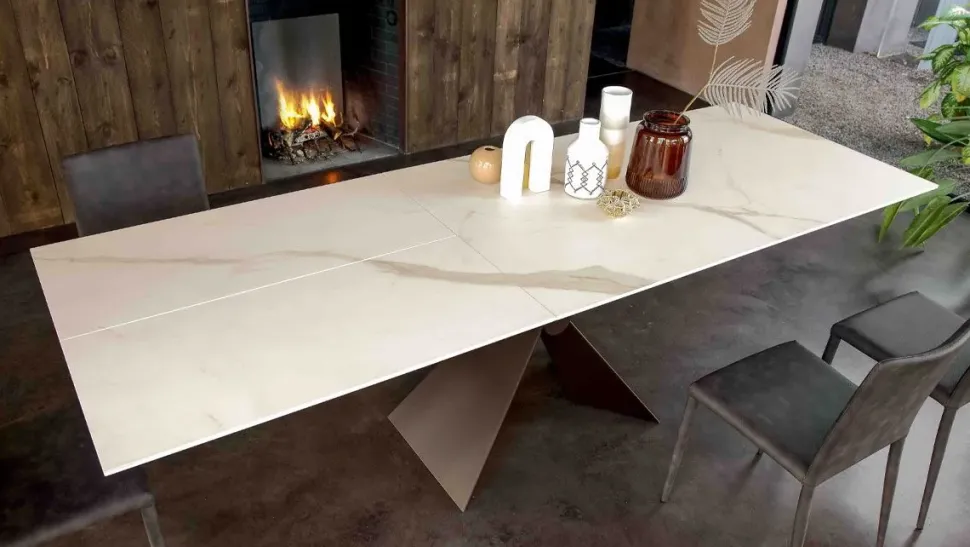 Tavolo Sintesi Altacom in ceramica Rettangolare allungabile scontato 30%