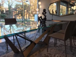 Tavolo Skorpio Cattelan in vetro Fisso