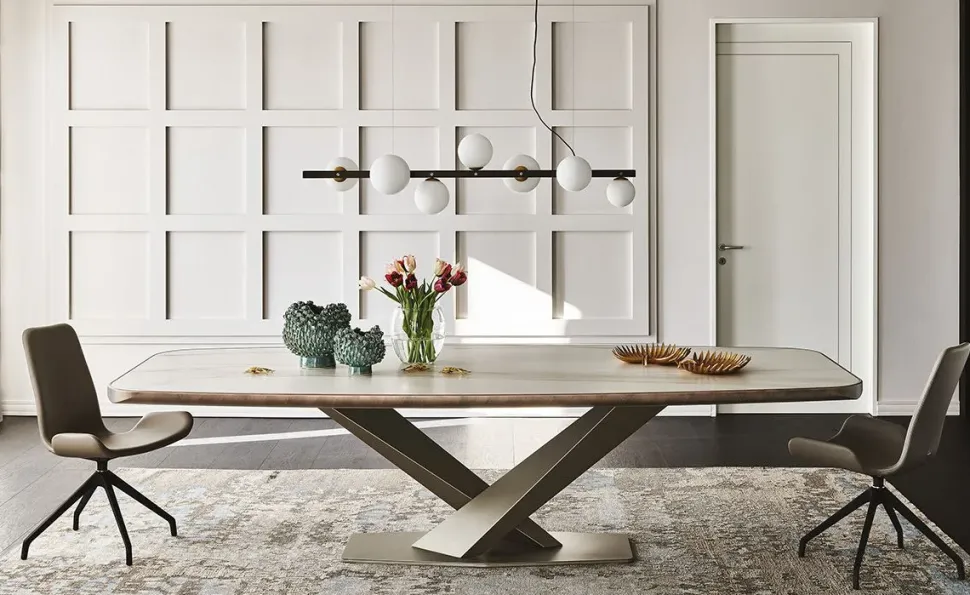 Tavolo Stratos keramik Cattelan italia in ceramica Fisso scontato 30%