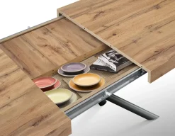 Tavolo Tavolo allungabile in laminato rovere Mobilificio bellutti in OFFERTA OUTLET -51%