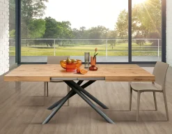 Tavolo Tavolo allungabile in laminato rovere Mobilificio bellutti in OFFERTA OUTLET -51%