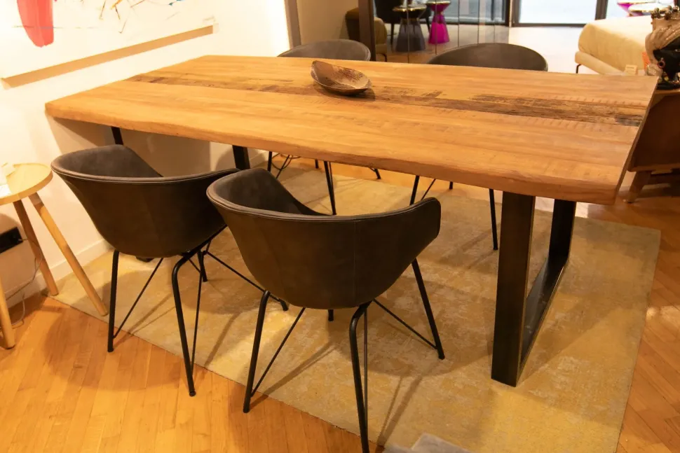 Tavolo Tavolo artigianale massello scortecciato Artigianale in OFFERTA OUTLET