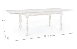 Tavolo Tavolo colette allung. Bizzotto in legno Allungabile