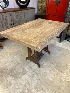 Tavolo Tavolo fisso teak kecil 120 cm  Outlet etnico in OFFERTA OUTLET -33%