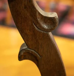 Tavolo Tavolo fratino legno antico massello noce + n. 4 sedie  Artigianale a prezzo ribassato