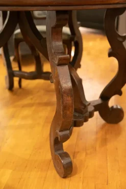 Tavolo Tavolo fratino legno antico massello noce + n. 4 sedie  Artigianale a prezzo ribassato