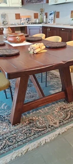 Tavolo Tavolo peppino Artigianale in legno Fisso scontato 60%