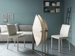 Tavolo trasformabile rotondo con basamento centrale Icaro Altacom scontato