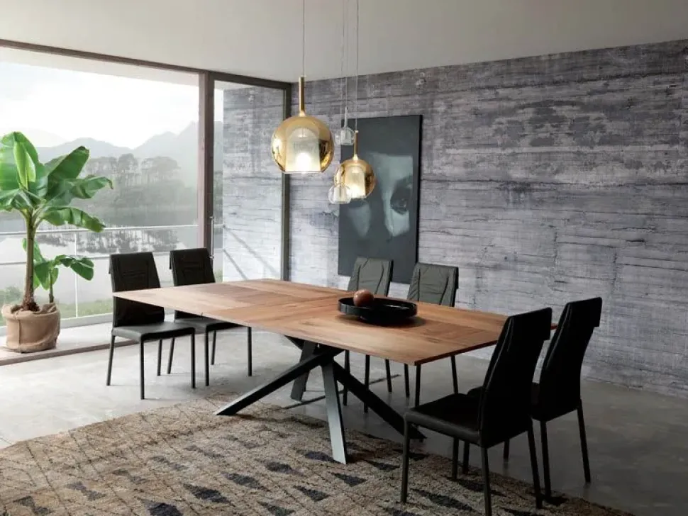 Tavolo 4x4 Ozzio in legno Allungabile scontato 30%