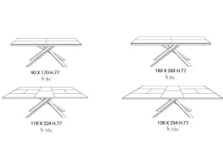 Tavolo 4x4 Ozzio in legno Allungabile scontato 30%