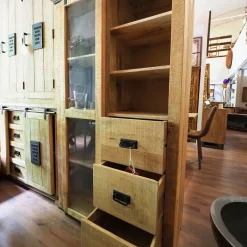 Vetrinetta Mobile vetrina scorrevole jupiter di Outlet etnico in Offerta Outlet