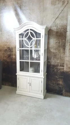 Vetrinetta modello Cristalliera vintage db001349 in stile classico di Dialma brown a PREZZI OUTLET